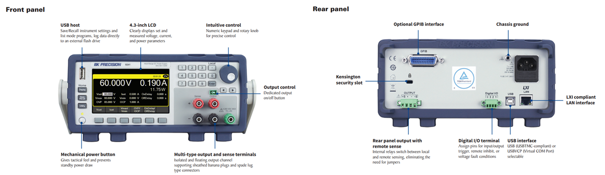 B&K Precision 9240 Multi-Range DC Power Supplies